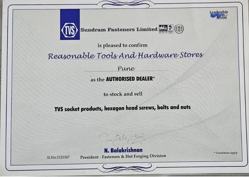 Authorized Dealer Certificate